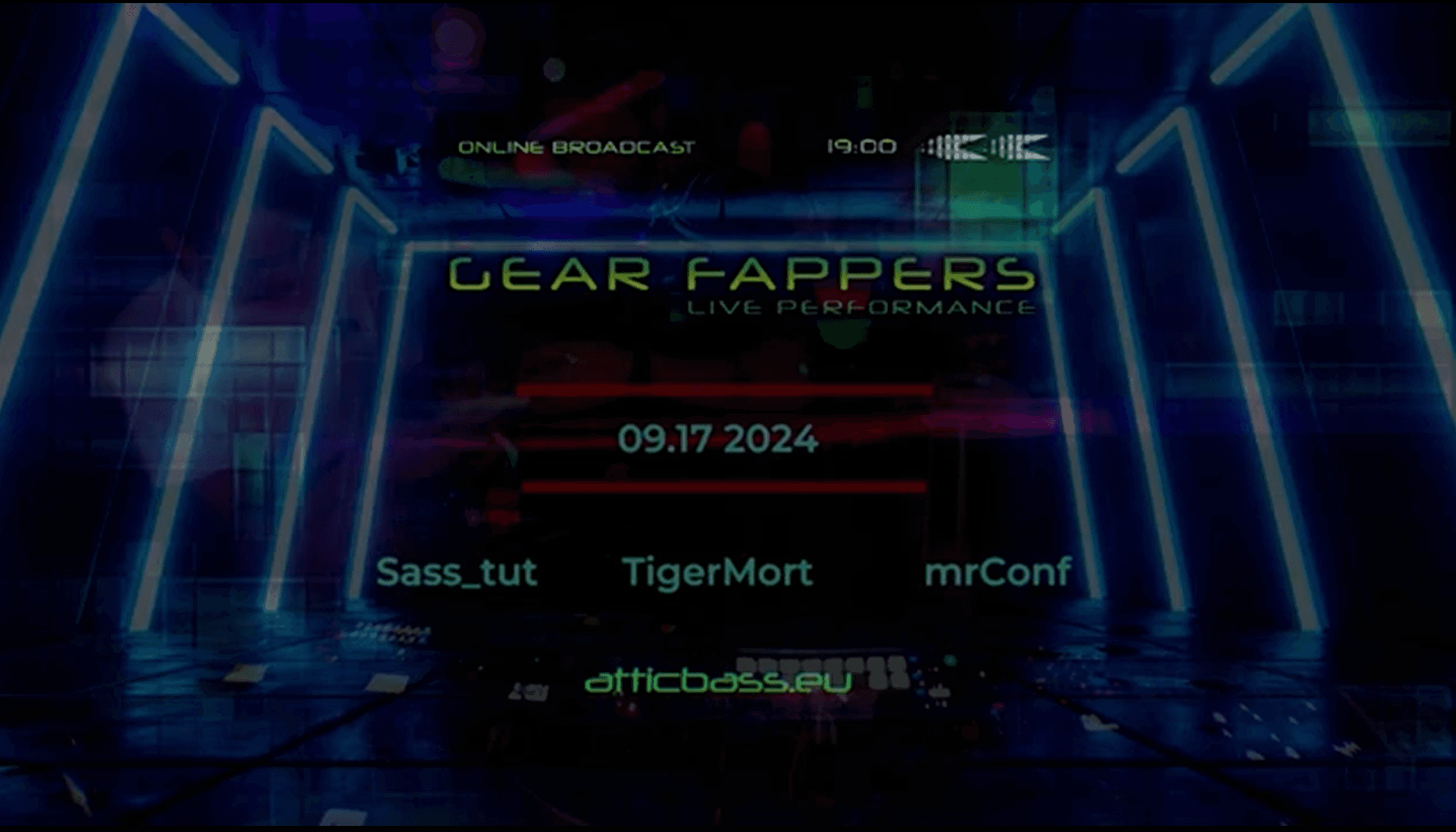 Gear Fappers LIVE: Flooded Studio Techno Jam - gearfapper cover image